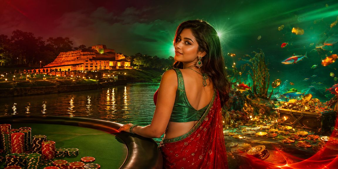বগুড়ায় লাল-সবুজ থিমে ফিশিং গেম উপভোগ করছেন একজন গেমার