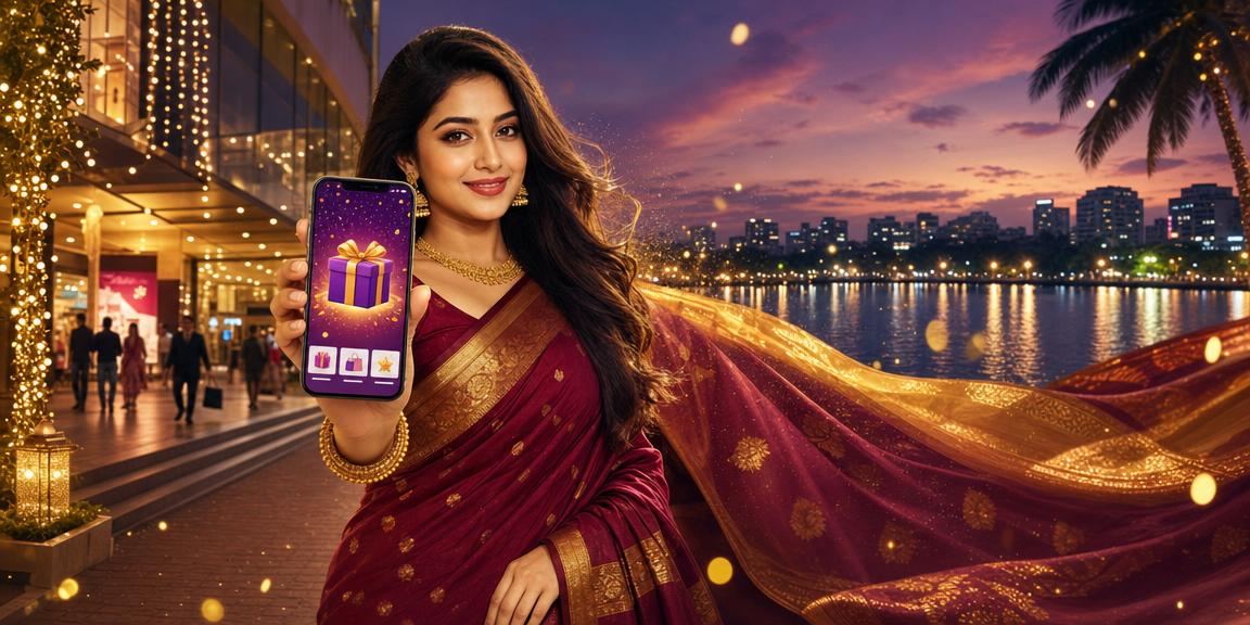 ঢাকায় শাড়ি পরা নারী মোবাইলে 777bd ভিআইপি বোনাস গেম উপভোগ করছেন